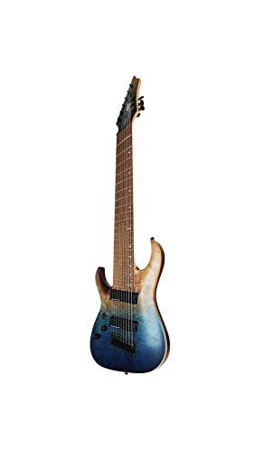 IYV-ISFF9-400 LH, 9 String Solid Body with Quilted Maple Top Electric Guitar, Blue Gradient, Left hand