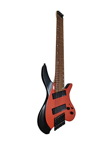 IYV- IEHLFF8-300 Multi-Scale Headless 8 String, Red Black
