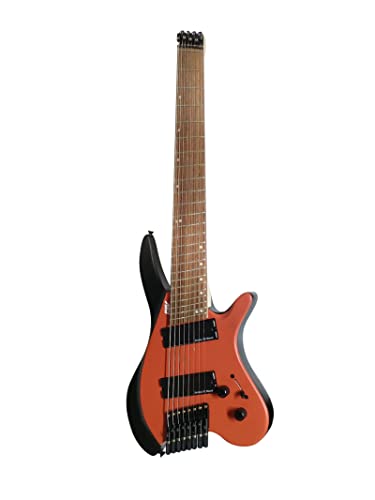 IYV- IEHLFF8-300 Multi-Scale Headless 8 String, Red Black