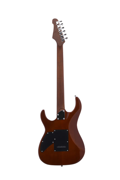 IYV- IS-400-HH Solid Body with Flame Maple, H-H Pickup Configuration, Natural