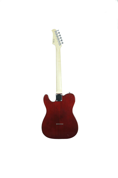 IYV ITF-450 TL Solid Top Semi Hollow Body Electric Guitar, Trans Red