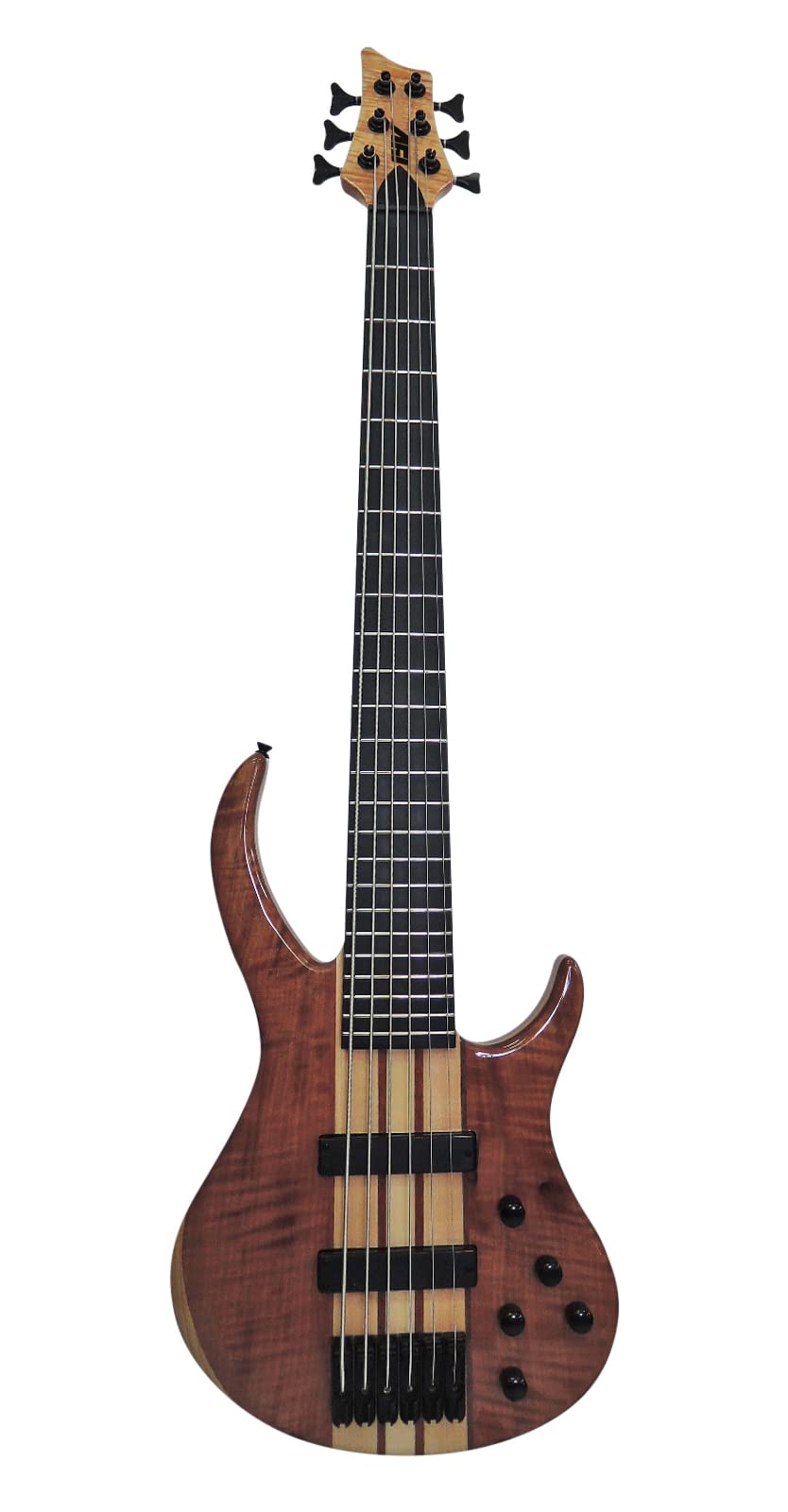 IYV IBSY-600 Neck-through Sycamore top Multi-ply 6-string Bass