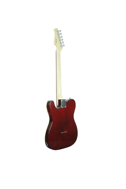 IYV ITF-450 TL Solid Top Semi Hollow Body Electric Guitar, Trans Red