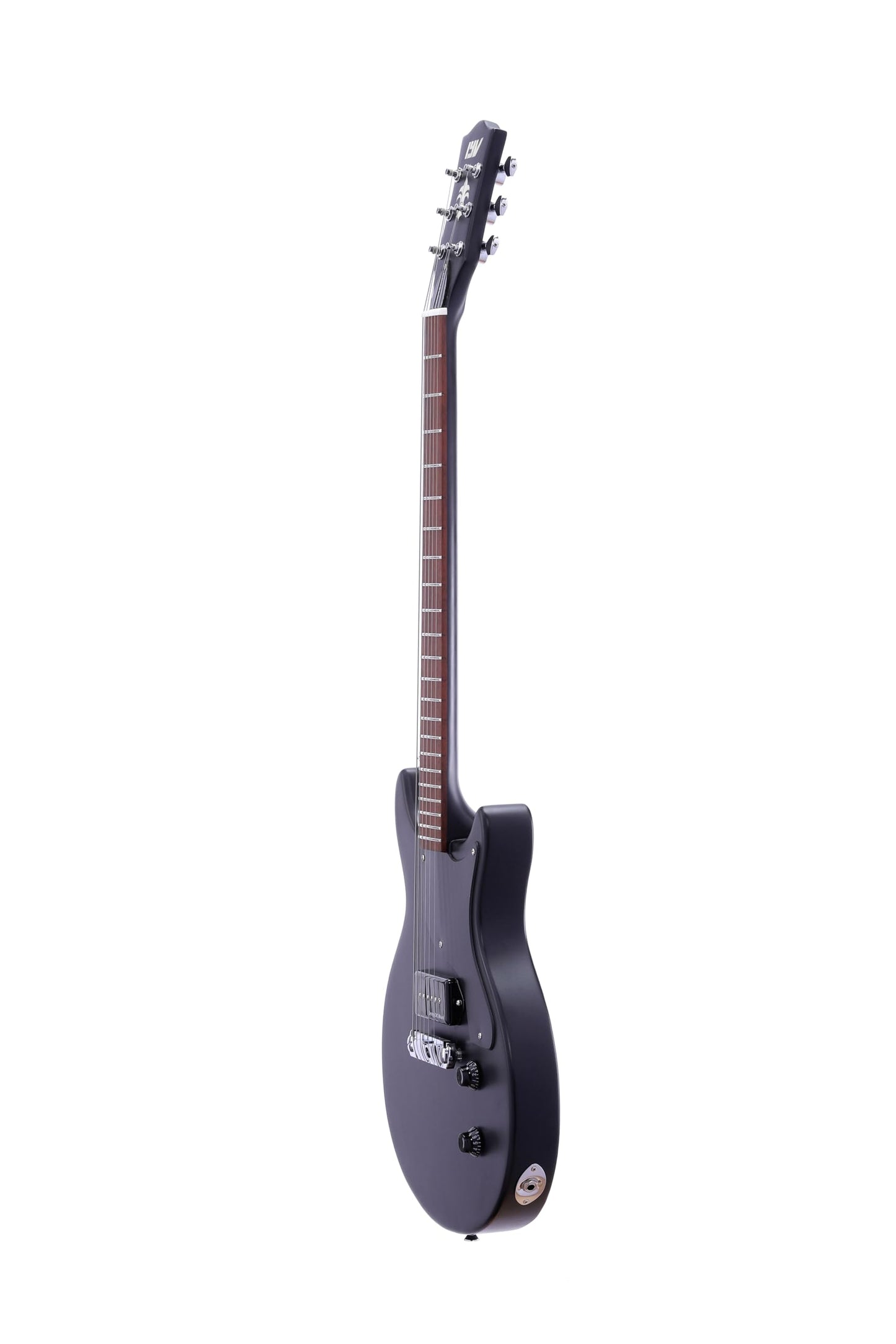 IYV ILJR-200 6 String Solid-Body Electric Guitar, Black
