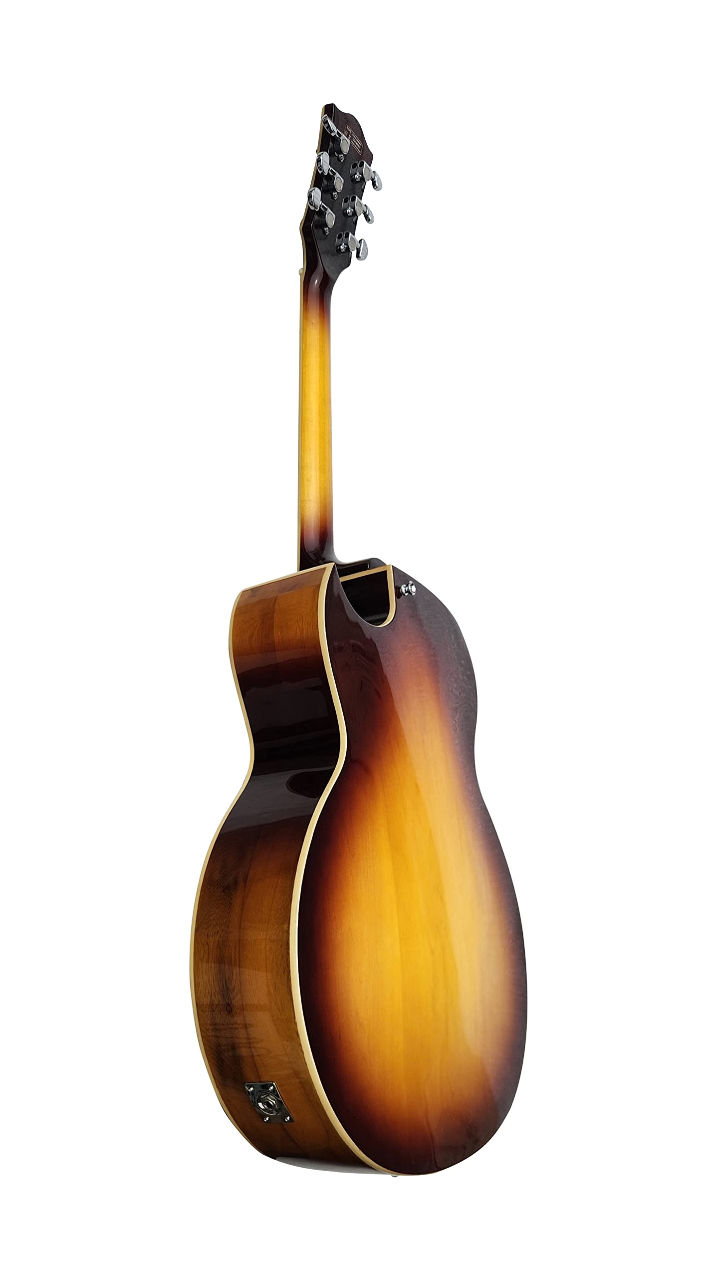 IYV IJZ-500 NA Jazz Solid- Hollow Body Electric Guitar, Natural