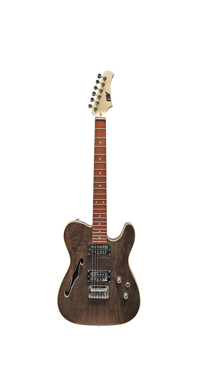 IYV-ITF-350 6 string Solid Top-Semi Hollow Body Electric Guitar, Natural
