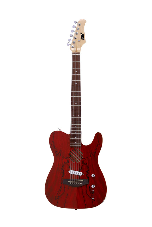 IYV- ITAP-200 Semi Hollow Semi-Aucoustic Electric Guitar, Trans Red (IYV)