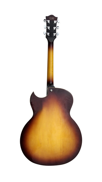 IYV IJZ-500 NA Jazz Solid- Hollow Body Electric Guitar, Natural