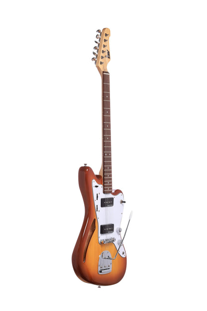 IYV IJG-200 TSB Strat Solid-Body Electric Guitar, Tobacco Sunburst