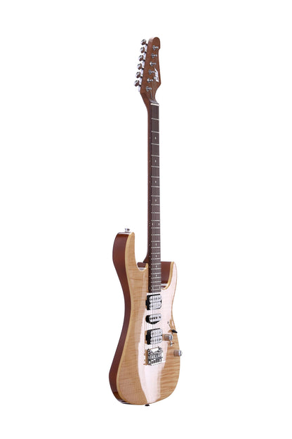 IYV- IS-400-HSH Solid Body with Flame Maple, H-S-H Pickup, Natural