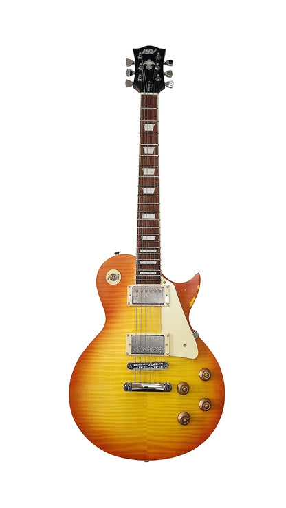 IYV ILS-300D Electric Guitar, Cherry Sunburst
