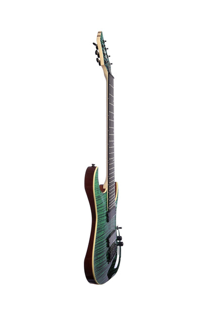 ISFF7U-450 Fanfret Electric Guitar Trans Green