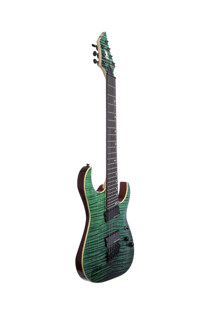 ISFF7U-450 Fanfret Electric Guitar Trans Green