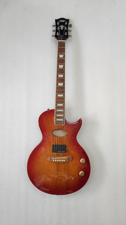 IYV ILAP-300 6string Solid-Hollow body Acoustic Electric Guitar, Honey Burst